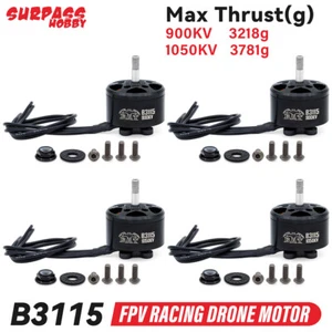 4x SURPASSHOBBY B311 900KV 1050KV Motor sin escobillas para RC FPV Freestyle Drone - Imagen 1 de 25