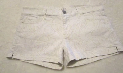 Pantalones Cortos Pantalones Cortos Ann Taylor LOFT Marfil y Beige Cachemira Tiro Bajo - Talla 6 Foto 1 de 4