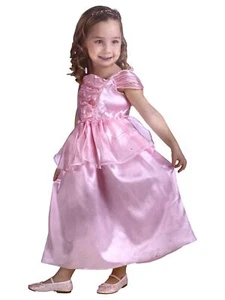 Princess Infant Girls Satiny Pink Princess Dress Halloween Costume 3T-4T - Picture 1 of 1