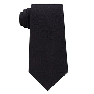 CALVIN KLEIN Black Intersect Diamond Silk Slim Tie - Picture 1 of 4