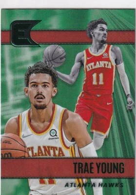 2021-22 Panini Chronicles - Essentials Trae Young #310 Green - Image 1 of 2