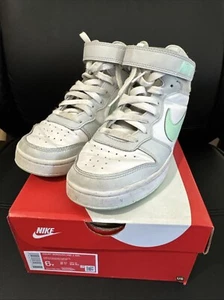 Nike Court Borough Mid 2 'Pure Platinum Mint Foam’ CD7782-011 3Y - Picture 1 of 6