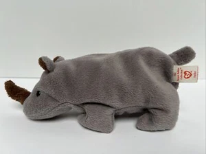 TY Beanie Baby SPIKE The Rhino 1996 Retired Rare Original No Star On Tag - Picture 1 of 6