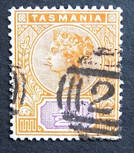 1892-1913 Tasmania HalfPenny QV. Used *FREE POST* - Picture 1 of 2
