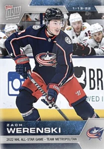 2021-22 TOPPS NOW NHL STICKER ASG TEAM METROPOLITAN ZACH WERENSKI #ASG-20 - Picture 1 of 1