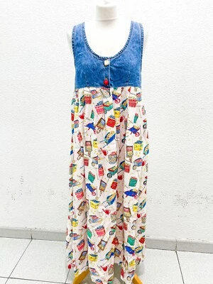 Vestido vintage vaquero cottagecore - Imagen 1 de 4