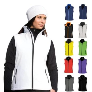 Chaqueta sin mangas para mujer Softshell calentador de cuerpo repelente al agua forrada de lana - Imagen 1 de 28