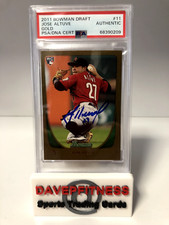 Jose Altuve 2011 Bowman Draft Gold Auto PSA/DNA Authenticated POP 1