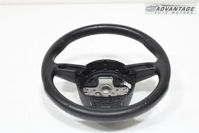 2015-2017 AUDI A3 QUATTRO 8V 3 SPOKE STEERING COLUMN WHEEL LEATHER BLACK OEM - Image 1 of 4