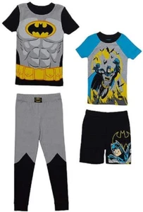 Batman Toddler Boy Cotton Knit Pajamas, 4-Piece Set Size 2T PJs Kids Sleepwear - Picture 1 of 7