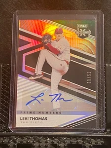 Levi Thomas 2020 Elite Extra - Prime Numbers B Auto # 10/51 Padres - Picture 1 of 2