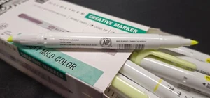 36 Zebra Mildliner Double Ended Markers Chisel & Bullet Tip Mild Yellow Wkt7-my - Picture 1 of 6