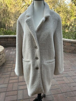 Искусственный мех пальто на SANCTUARY бежевый - размер M средний - Изображение 1 из 4