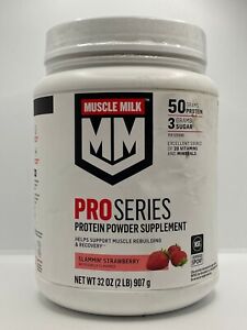 Muscle Milk Pro Series 50g Protein Powder 2LB Slammin' Strawberry 10/5/2023