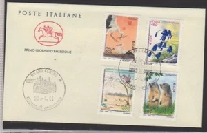 2001 Italian Republic First Day Cover Cavallino The Environment And Nature - Picture 1 of 1