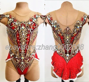 COMPETITION RHYTHMIC GYMNASTICS LEOTARD/STONED ROCK'N' ROLL BATON DANCE COSTUME - Picture 1 of 6