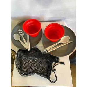 Outdoor Camping Ozark Trail 11 Piece Silicone Camping Meal Travel Kit - Picture 1 of 6