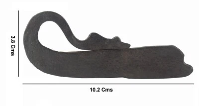 Antigua estatuilla de animal de hierro hecha a mano para iniciar fuego herramienta de herrero de sílex G19-97 Foto 1 de 4