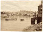 Rome Tiber Original vintage albumen photo unmounted 1865c Roma Tevere L510