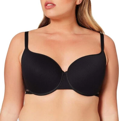 Sujetador camiseta Passionata Dream Today para mujer, negro, 32DD Foto 1 de 3
