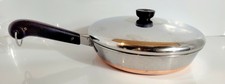 Vintage 1801 Revere Ware Copper Clad 10” Skillet with Lid