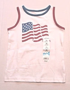 Jumping Beans 4th of July USA Flag Tank Top Shirt Infant Baby Boy 24 Months NEW - Picture 1 of 1