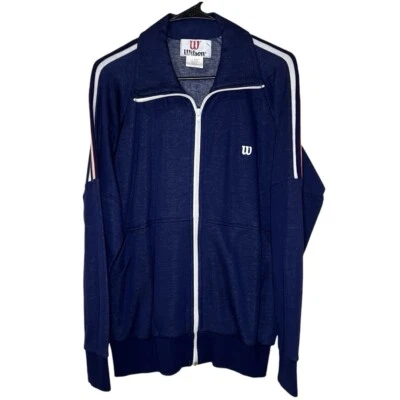 Jaqueta de tênis de pista vintage Wilson anos 70 e 80 - Imagem 1 de 4