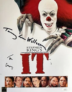 Tim Curry & Tommy Lee Wallace autographed signed 11x14 photo IT JSA Pennywise - Picture 1 of 3