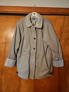 Vintage Northern Reflections Jacket/ Coat Tan Corduroy W/trim Women's Medium - Picture 1 of 10
