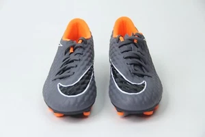 Nike Hypervenom Phantom 3 Club FG Soccer Cleats Gray Black Orange AH7267-081 SZ - Picture 1 of 12