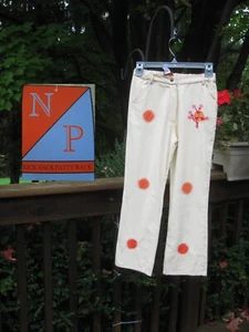 NWT Kids Nick Nack Patty Wack Pants Size 12 Corduroy Winter White Adj Waist - Picture 1 of 11