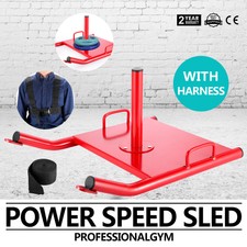 Fitness Power Sled Red Training Speed Weight Running Crossfit Strength