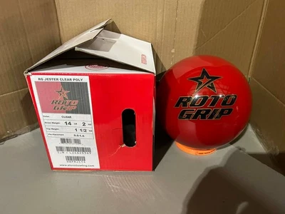 NEW 14LB Roto Grip Jester Clear Bowling Ball 0369 - Image 1 of 2