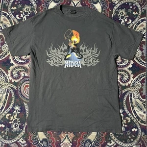 Marvel Mad Engine Ghost Rider Movie Promo T-Shirt Gray Size Large Y2K - Picture 1 of 6