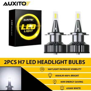 AUXITO H7 LED Headlight Bulb High Kit Beam 6500K White Cool Bulbs Bright Lamp 2x - Picture 1 of 12