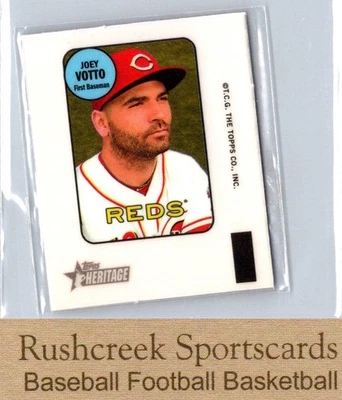 2018 Topps Heritage #69TD-JV Joey Votto 1969 Topps Decals High Number - Image 1 of 2