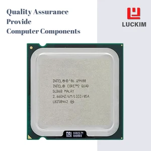Intel Core 2 Quad Q9400 CPU - Socket LGA 775 4 Cores 4 Threads 2.66GHz 6MB L2 Ca - Picture 1 of 7