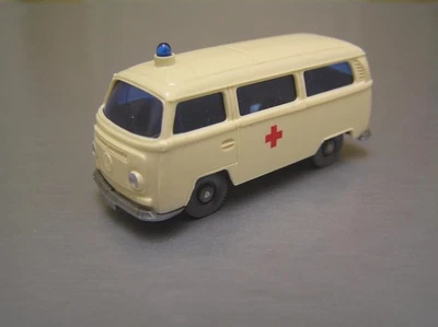 Wiking Volkswagen VW T2 Ambulance bus van made in Germany HO scale - Image 1 of 4