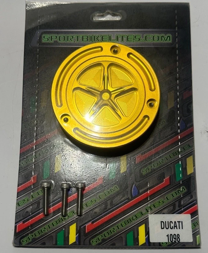 Tapa de gasolina dorada sin llave combustible giratorio Ducati Monster 1200/S 821 797 1098 1198 848 Foto 1 de 3