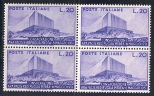 PRC_4_73. REPÚBLICA. Bloque de sello 1951 "CONSACRAZIONE ARA PACIS". Sas 656. MNH - Imagen 1 de 1