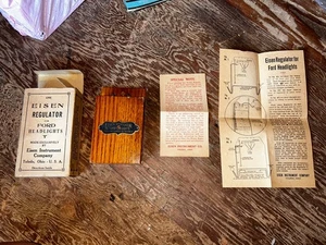 Eisen Headlight Regulator Ford Model T 1915 1916 1917 Box Instructions NOS Rare - Picture 1 of 12