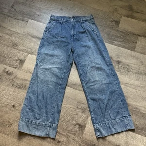 Vintage Y2K GAP High Rise Stride Jeans Wide Leg Medium Wash Faded Size 10/30R - Picture 1 of 7