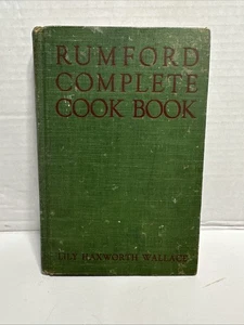 Rumford Complete Cookbook Baking Powder Vintage 1935 Cook Book Lily Wallace HC - Picture 1 of 12