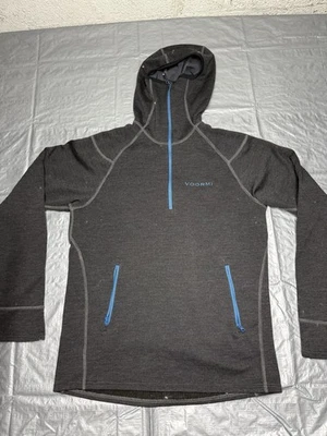 Chaqueta Voormi Para Hombres High-E Cremallera Gris Azul Mezcla de Lana Talla Grande Foto 1 de 4