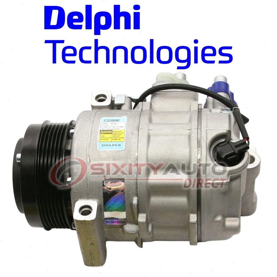 Delphi AC Compressor for 2006 Mercedes-Benz S350 3.7L V6 Heating Air px - Image 1 of 4