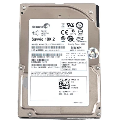146GB SAS 2.5" 15mm 10K 3Gb/s HDD - ST9146802SS - Image 1 of 2