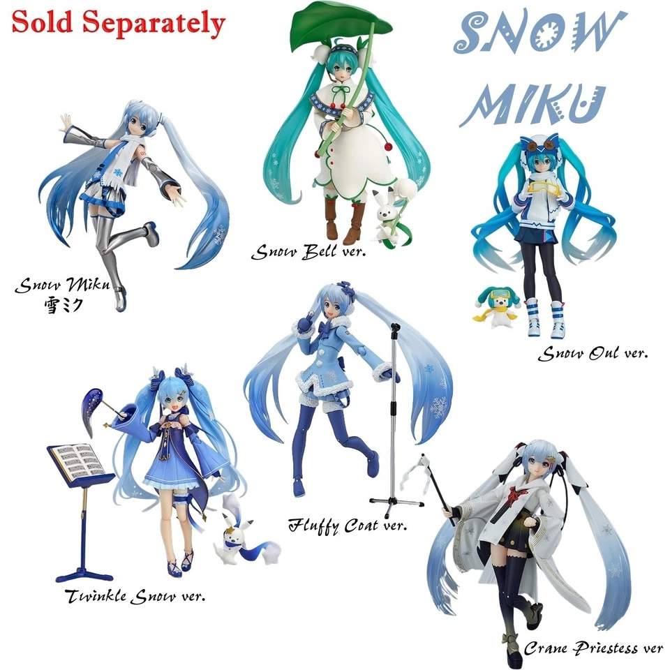 figma Snow Miku 2014~2018 Action Figure Max Factory Hatsune Miku Wonder Festival - Image 1 of 1