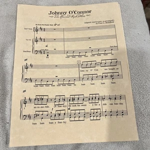 THE HARVARD KROKODILOES sheet music to Johnny O’Connor by Peter L. Mansfield - Picture 1 of 2