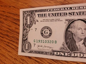 $1 2017a/G19310320B/ Fancy Note/Anniversary/Birthday/ Death Note/ March 20,1931. - Picture 1 of 6