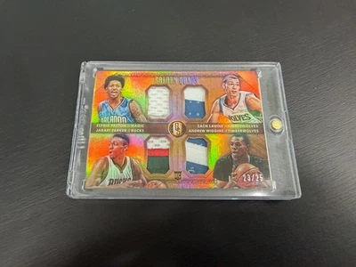 CAMISETA PARCHE PAYTON/LAVINE/PARKER/WIGGINS 2014 GOLD STANDARD QUADS 23/25 Foto 1 de 2